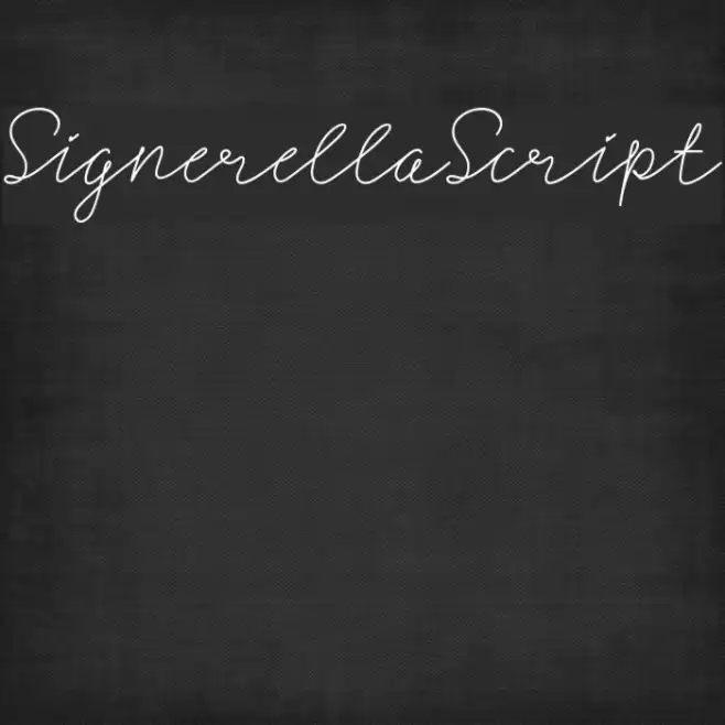 SignerellaScript Font examples