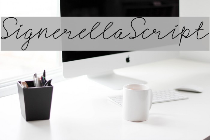 SignerellaScript Font examples