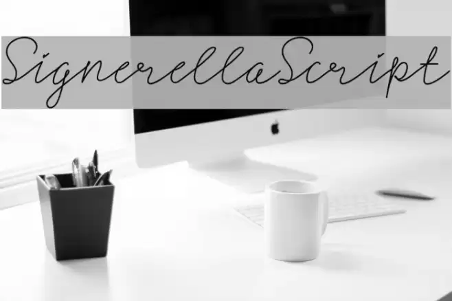 SignerellaScript Font examples