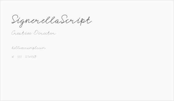 SignerellaScript Business Card