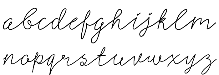SignerellaScript Font LOWERCASE