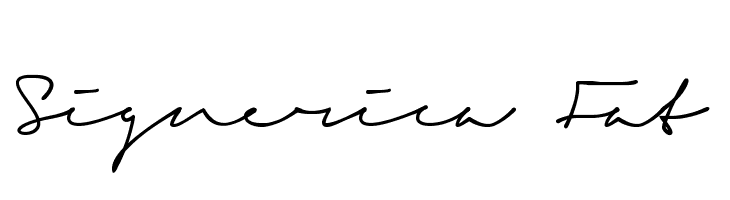 Signerica Fat Font