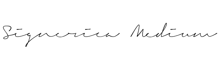 Signerica Medium Font