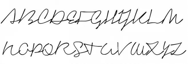 Signerica Medium Шрифта ВЕРХНИЙ