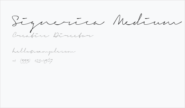 Signerica Medium Business Card