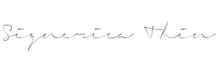 Signerica Thin Font