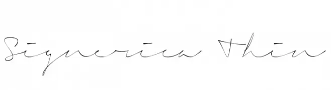 Signerica Thin  免费字体下载