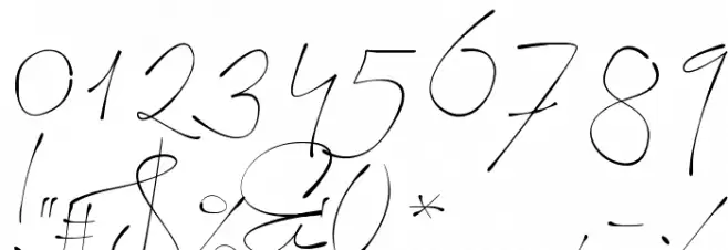 Signerica Thin Font OTHER CHARS