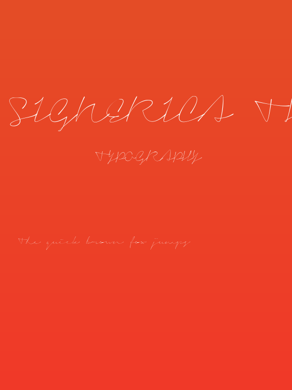 Signerica Thin Poster