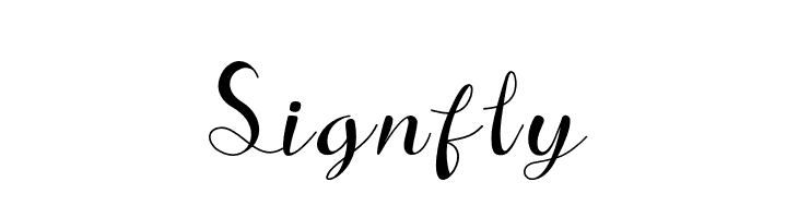 Signfly  Free Fonts Download