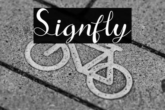 Signfly Font examples