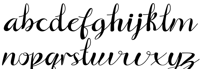 Signfly Font LOWERCASE