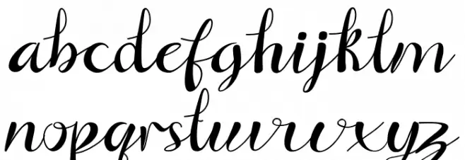 Signfly 字体 小写