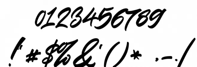 Significent Font OTHER CHARS