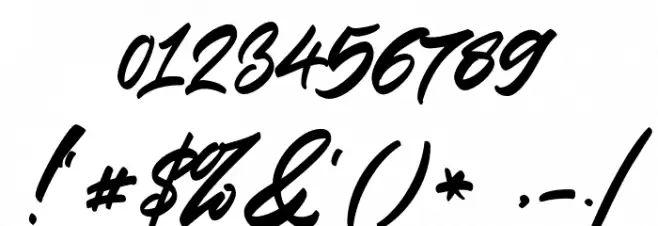 Significent Font OTHER CHARS