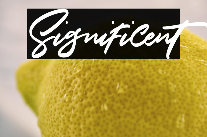 Significent Example 2