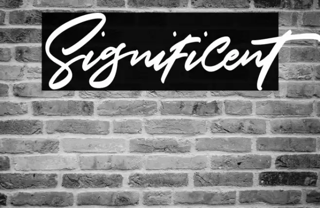 Significent Font examples