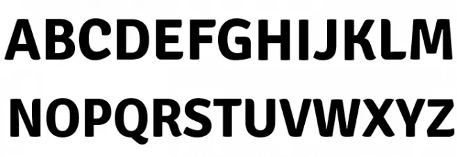 Signika Bold Font Litere mari