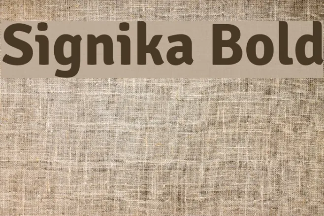 Signika Bold Example 1