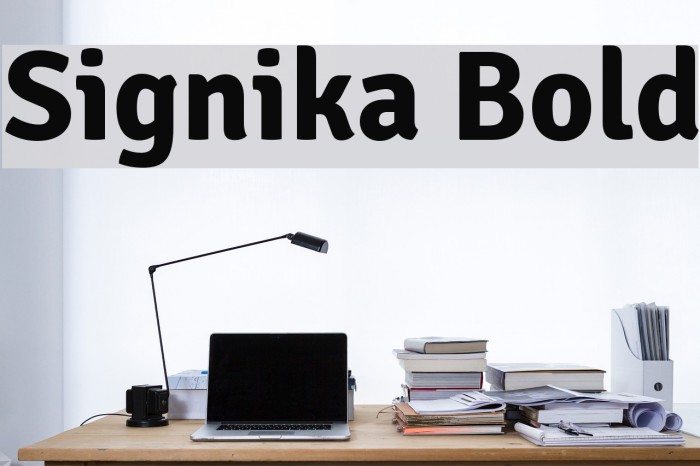 Signika Bold Font examples