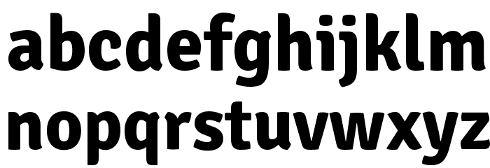 Signika Bold Font LOWERCASE