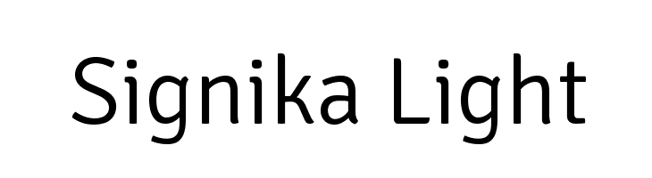 Signika Light Font
