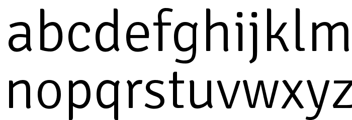 Signika Negative Light Font LOWERCASE