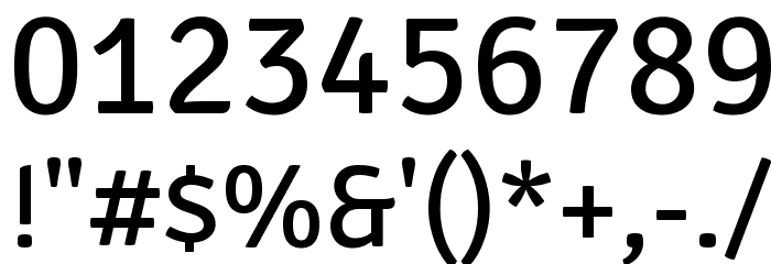 Signika Negative Regular Font OTHER CHARS