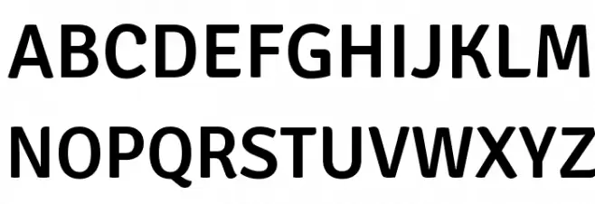 Signika Negative SemiBold Fonte MAIÚSCULAS