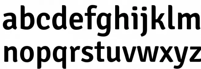 Signika Negative SemiBold Font LOWERCASE