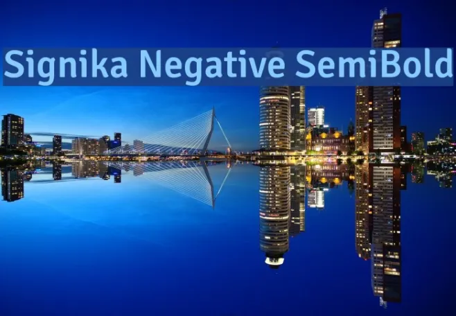 Signika Negative SemiBold Example 3