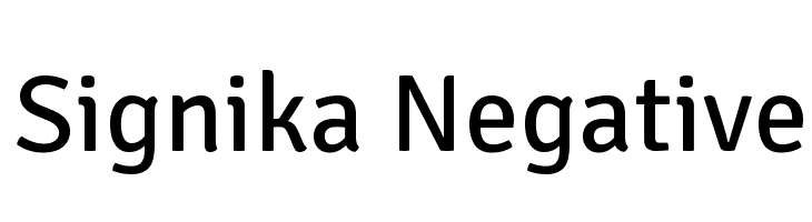 Signika Negative Font