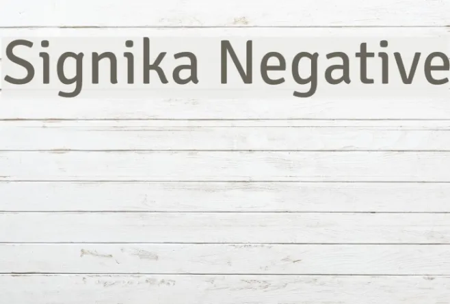 Signika Negative Example 1