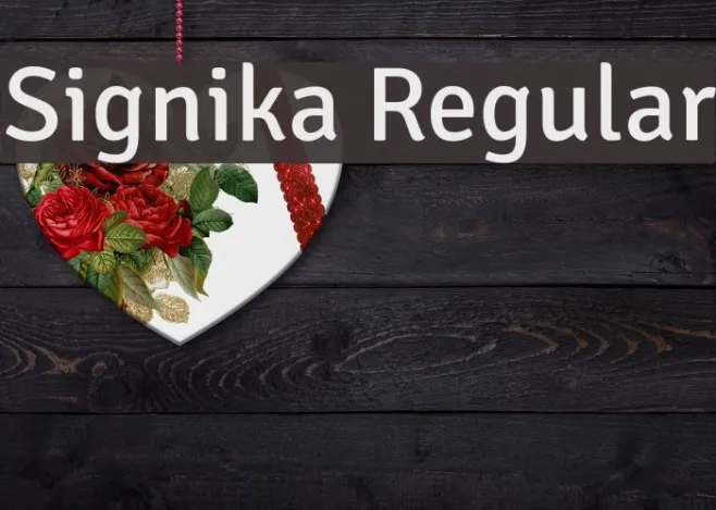 Signika Regular Example 3