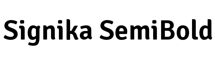 Signika SemiBold Font