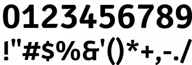 Signika SemiBold Font OTHER CHARS