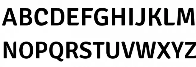Signika SemiBold Schriftart Groß