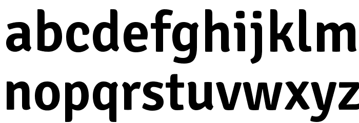 Signika SemiBold Font LOWERCASE