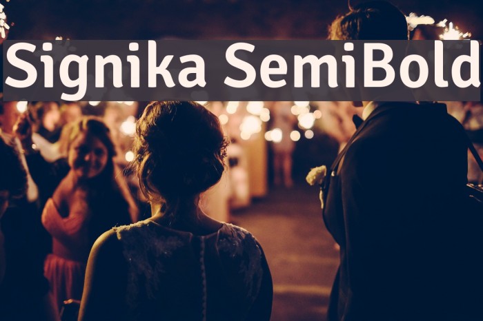 Signika SemiBold Example 2
