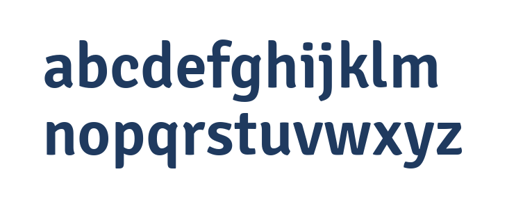 Signika SemiBold Lowercase