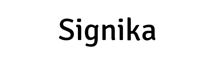 Signika Font