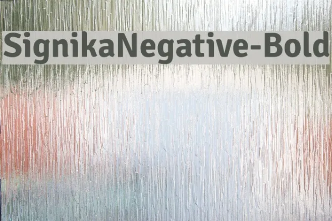 SignikaNegative-Bold Example 3