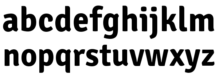 SignikaNegative-Bold Font LOWERCASE