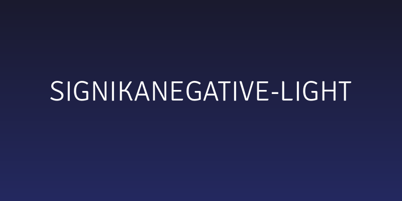 SignikaNegative-Light Social Header