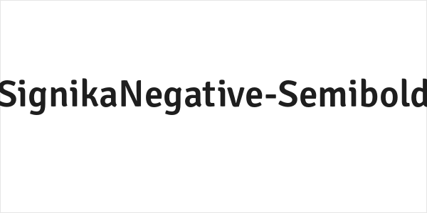 SignikaNegative-Semibold Logo