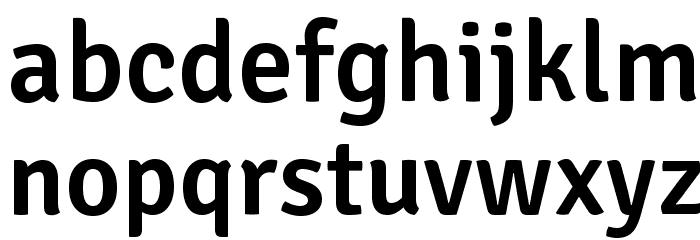 SignikaNegative-Semibold Font LOWERCASE