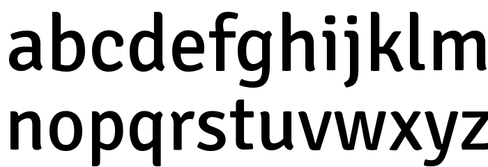 Signika Font LOWERCASE