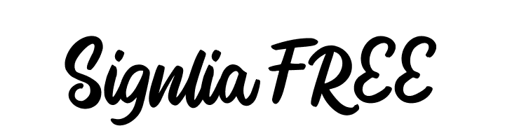Signlia FREE  フリーフォントのダウンロード