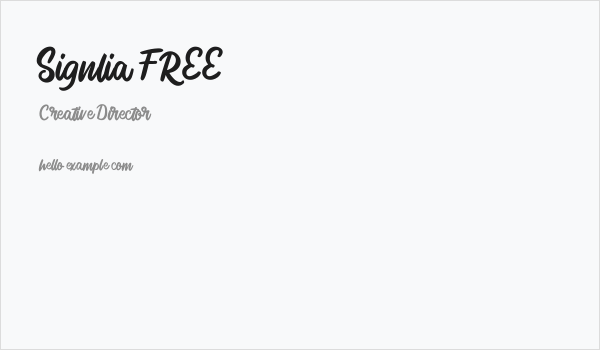 Signlia FREE Business Card