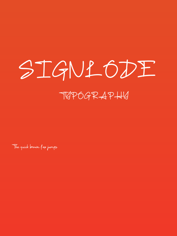 Signlode Poster